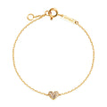 Moloon 14K GlowM Amour Stella Heart Chain Bracelet MOB40932