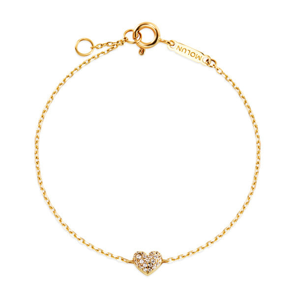 Moloon 14K GlowM Amour Stella Heart Chain Bracelet MOB40932