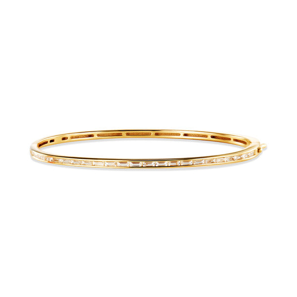 Mauve 14K GlowM Luminescent Prism Stick Bangle MOB40935