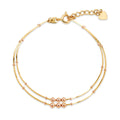 Mauve 14K Comb Diamond Chain Bracelet MOB39764