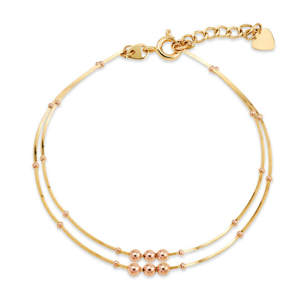 Mauve 14K Comb Diamond Chain Bracelet MOB39764