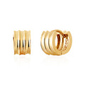 Morun May Best 18K Edge 3 Curve Loop One Touch Ring Earring Pair MOE41699
