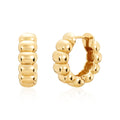 Moody 18K oval cut loop one-touch earrings MOE41709