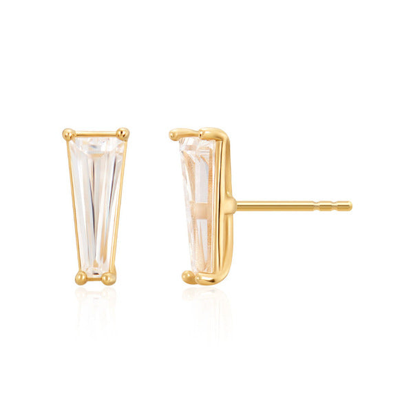 MOLUN 18K Grand Trapezoid Cubic Earrings Pair MOE41711