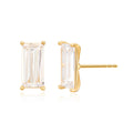 Mauve 18K Grande Square Cubic Crystal Earrings MOE41712