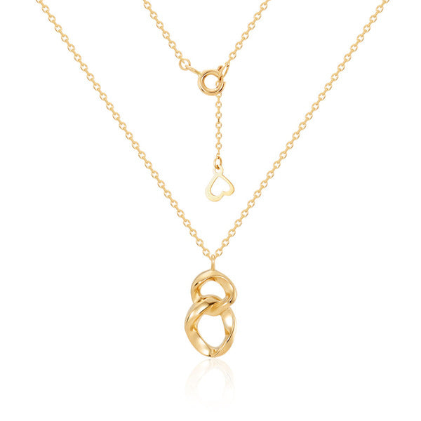 Morun] (May Best) 18K Glam Wave Curb Chain Necklace MON41721