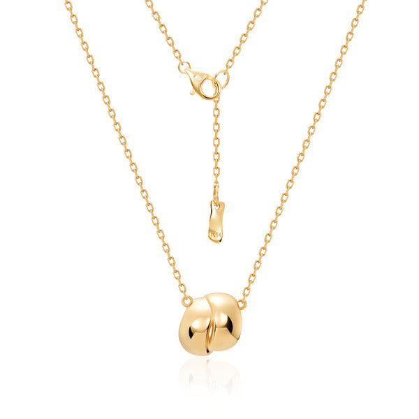 Mauve 18K Beige Pebble Clad Ball Chain Necklace MON41723