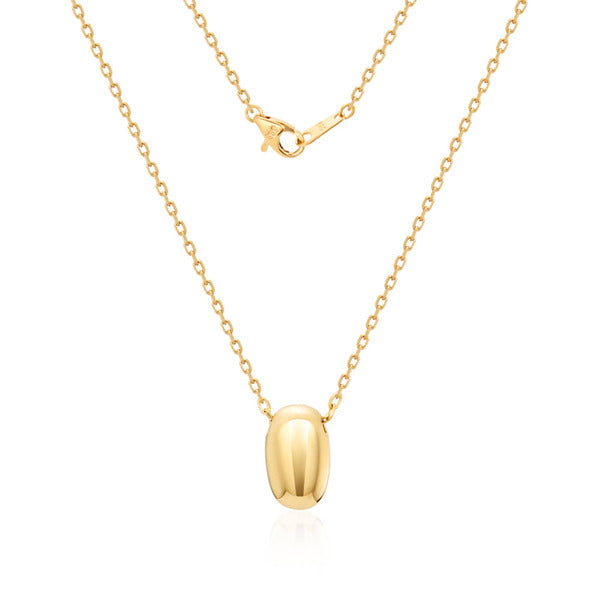 Morun 18K Veil Pebble Seedball Chain Necklace MON41726