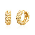 Moor 14K Bloom Spearball Loop One-Touch Ring Earrings S MOE41704