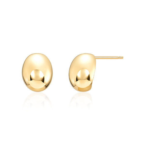 MOLUNE 14K Veil Pebble Seedball Earrings MOE41724