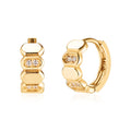 Moorun (May Best) 18K Lumy Dual Lab Diamond One-Touch Earrings Pair MOE42256
