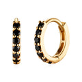 Mourun 5月最佳 18K black glitter pave cubic pendant ear cuffs MOE42225
