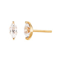 Morgan 18K glitter marquis cubic earrings pair MOE42219