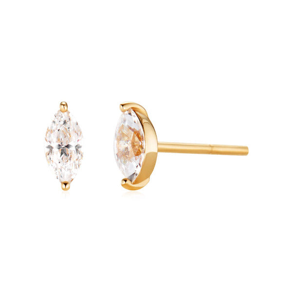 Morgan 18K glitter marquis cubic earrings pair MOE42219