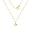 Moorun 5月最佳 14K Ash Cut Lab Diamond Chain Necklace MON42259