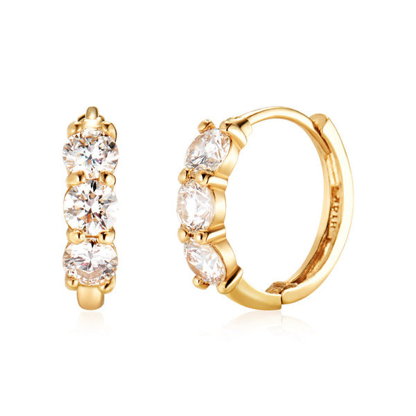 MORUN 14K Eternity Lab Diamond One-Touch Pair Earring MOE42255