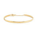 Mauve 14K Glorin Slanted Cutting Curved Bangle MOB42251