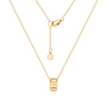 Moor 14K Diamond Cubic Dual Ring Pendant Chain MON42247