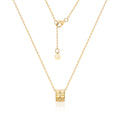 [Morun] (June Best) 14K Tessell Cubic Ring Pendant Chain Necklace MON42582