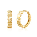 [Morun] (June Best) 18K Prism Half Cutting One-Touch Ring Earrings Pair S MOE42577