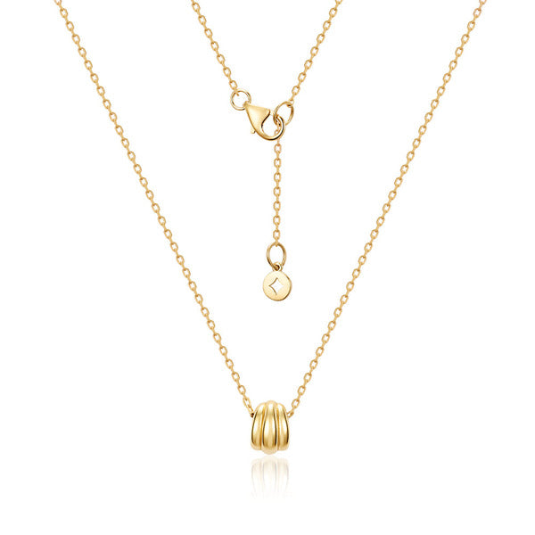 [MORUN] (June Best) 18K Vein Grooved Arch Chain Necklace MON42581