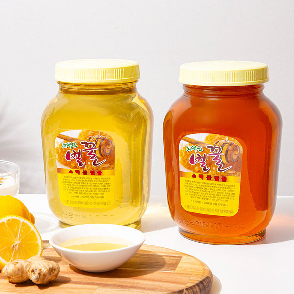 The Joeun Food Sobaeksan Domestic Honey Acacia+Misc 2.4kg+2.4kg Non-woven Gift Packaging