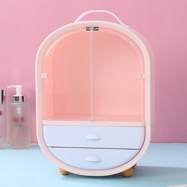 WShoppping showcase door-type cosmetic organizer prop 10824133588404