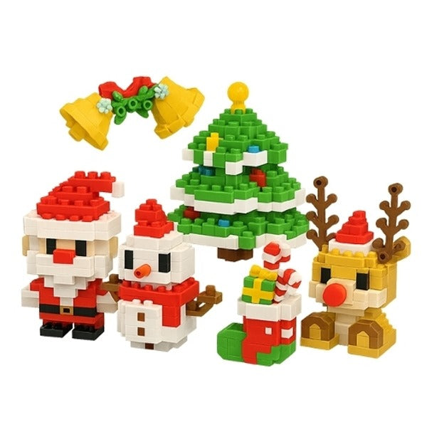 Shopping Bagri Christmas Nano Blocks Children's Toy Blocks 100pcs Kindergarten Childcare Classroom23