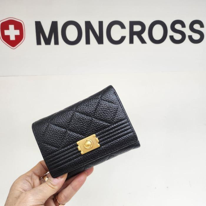 Montecross DP01 Natural Calf Leather Quilted Three Compartment Wallet AW9128 (23682559)