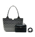 Geiger Handbag [Gaiger] Intrecciato Vanity Bag Black
