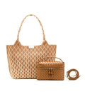 GaiGa Handbag [GaiGa] intrecciato Venice bag - honey mocha