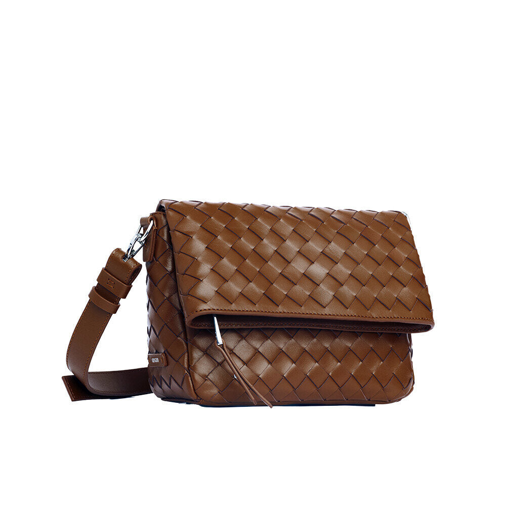 Gaiger Handbag Intrecciato Rive Flapbag (Tan)