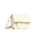 Geiger Handbag [Geiger] Intrecciato Rive Flap Bag (Ivory)