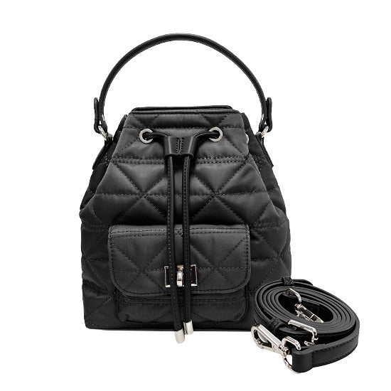 Habitumeunt Soft Quilting Bucket Bag Black