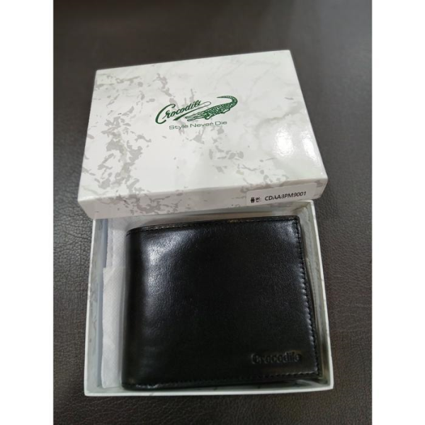 Crocodile Men's Crocodile Savezone Leather Wallet Glossy Men's A8PH9003 /99 (30851287)