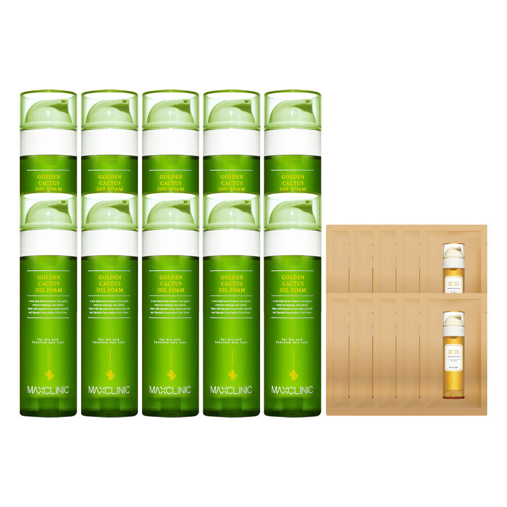 Home Shopping Set: Max Clinic Oil Foam Cleanser Golden Cactus 110g 10+ Samples 10