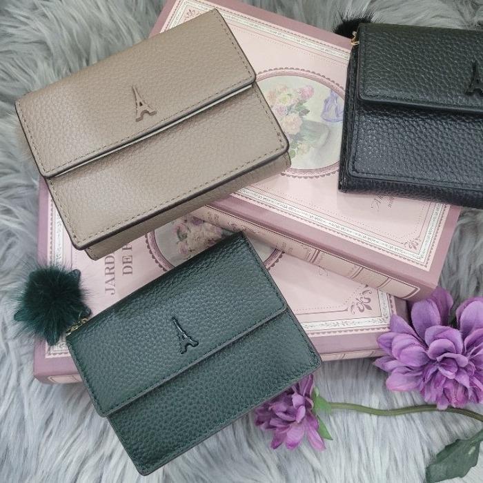 EleganceParis M Department Store Women's Calf Leather Medium Wallet BNSW02C-G (47336634)