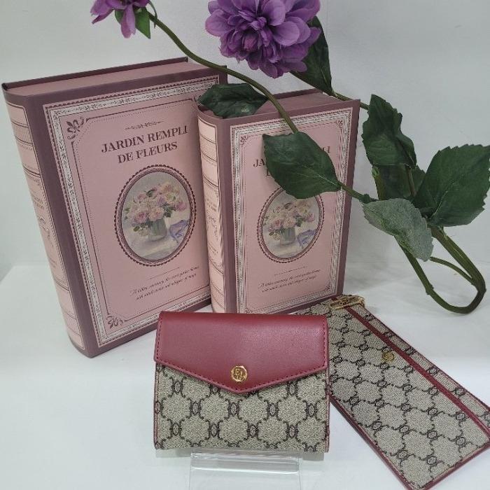 EleganceParis M Department Store Women's Cow Leather Compact Wallet W01C-W (47793406)