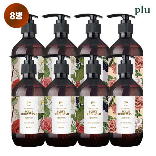 Flu Perfume Premium Body Wash 8 Units (Rose2+Berry2+Sop2+Woody2)