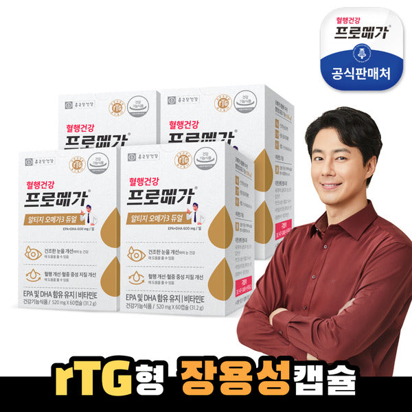Jonggeundang Health Promega RTG Omega3 Dual 4 boxes