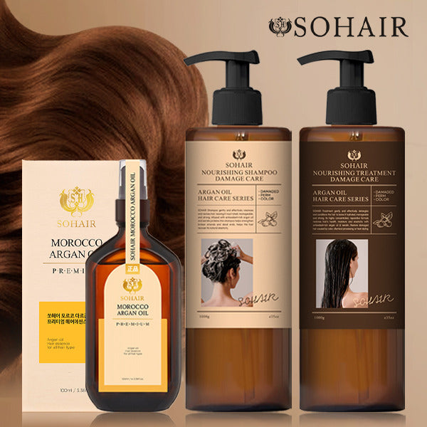 Shower Nourishing Shampoo1+Treatment1+Premium Hair Oil1