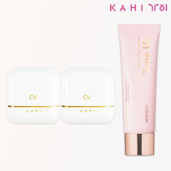 Certainly! Here is the translated sentence:Korean Caviar Shine Fit Stick 2 + Tone-Up Serum 1
