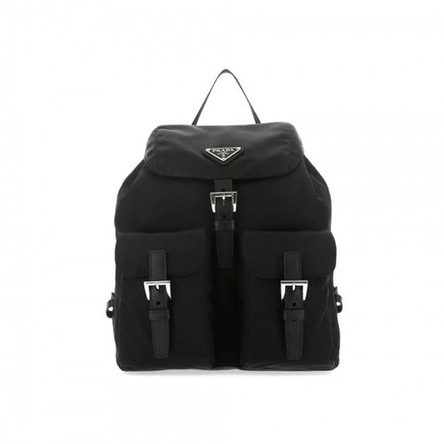 Prada 26SS Triangle Logo Lina Nylon Small Backpack Black 1BZ677 RV44 F0002630903