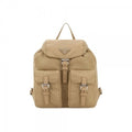 Prada 26SS Triangular Logo Lina Nylon Small Backpack Beige 1BZ677 RV44 F0040630903