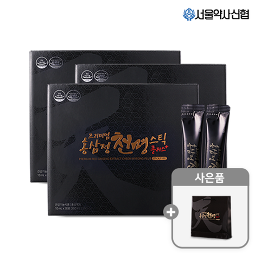 Seoul Pharmacist Credit Union G Premium Red Ginseng Cheonmyeong Plus Stick 30 sticks 3 sets With fre