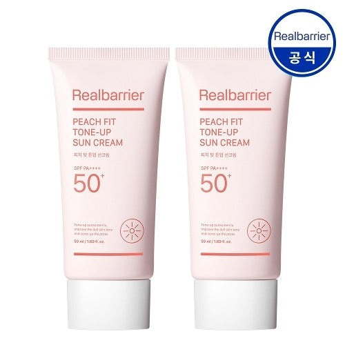 Realberry Peach Fit Tone-Up Sun Cream SPF 50+ PA++++ 50ml x2 631383