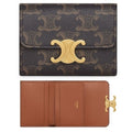 Celine Triumph Monogram Trilogy Compact Coin Pocket and Wallet 10I652DS3 04LU633546