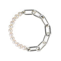 Mr Macho Curated Shop PANDORA Freshwater Pearl Link Chain Silver Women's Bracelet 599694C01 P0031728