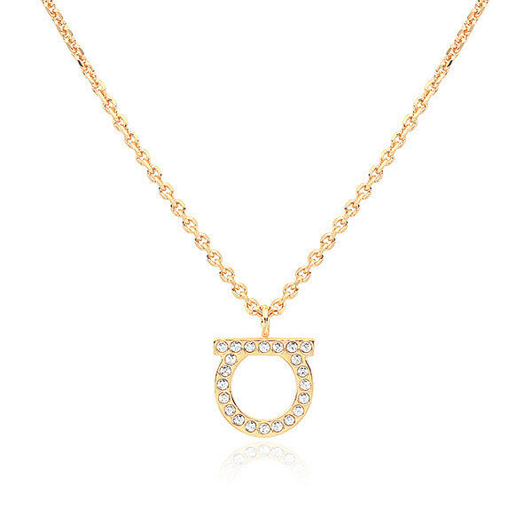 EditShop UncommonLabel [Salvatore Ferragamo] Ferragamo Brass Large Necklace P003497095 Same-Day Ship