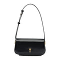 AMI Ami Small Leather Shoulder Bag ULL719 AL0139 001 Black 634878